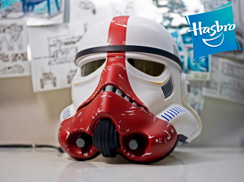 Star Wars The Mandalorian Incinerator Trooper Helmet Black Series by Hasbro Unbox & Review