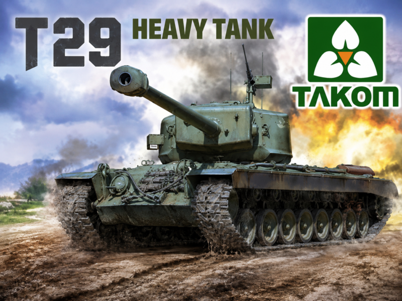 Takom T29 Model Kit 1/35 Tank Unboxing