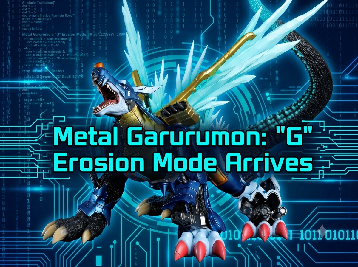 PLEX Unveils Monstrous Toho Large Kaiju Series Crossover: MetalGarurumon: “G” Erosion Mode Arrives