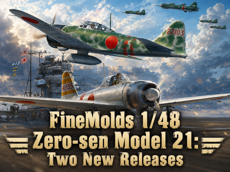FineMolds Expands 1/48 Zero-sen Line with Akagi and Solomon Air Force Variants