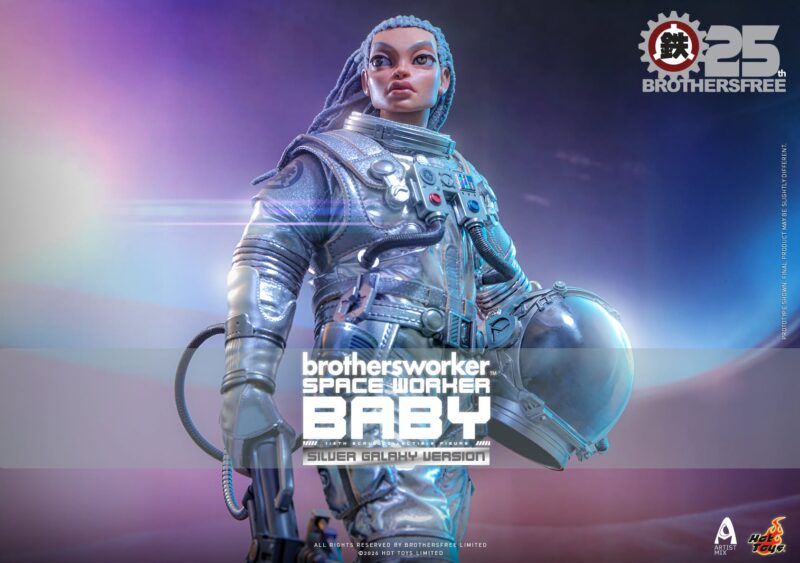 Brothersfree x Hot Toys Unveil Silver Galaxy Space Worker Baby
