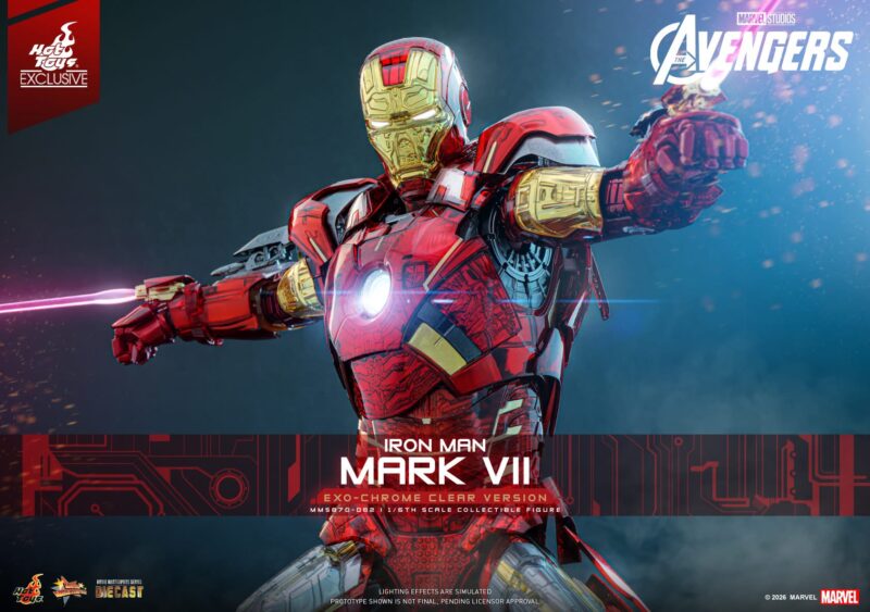 Under the Armour: Hot Toys Bares the Mark VII’s Skeleton in Exo-Chrome Clear