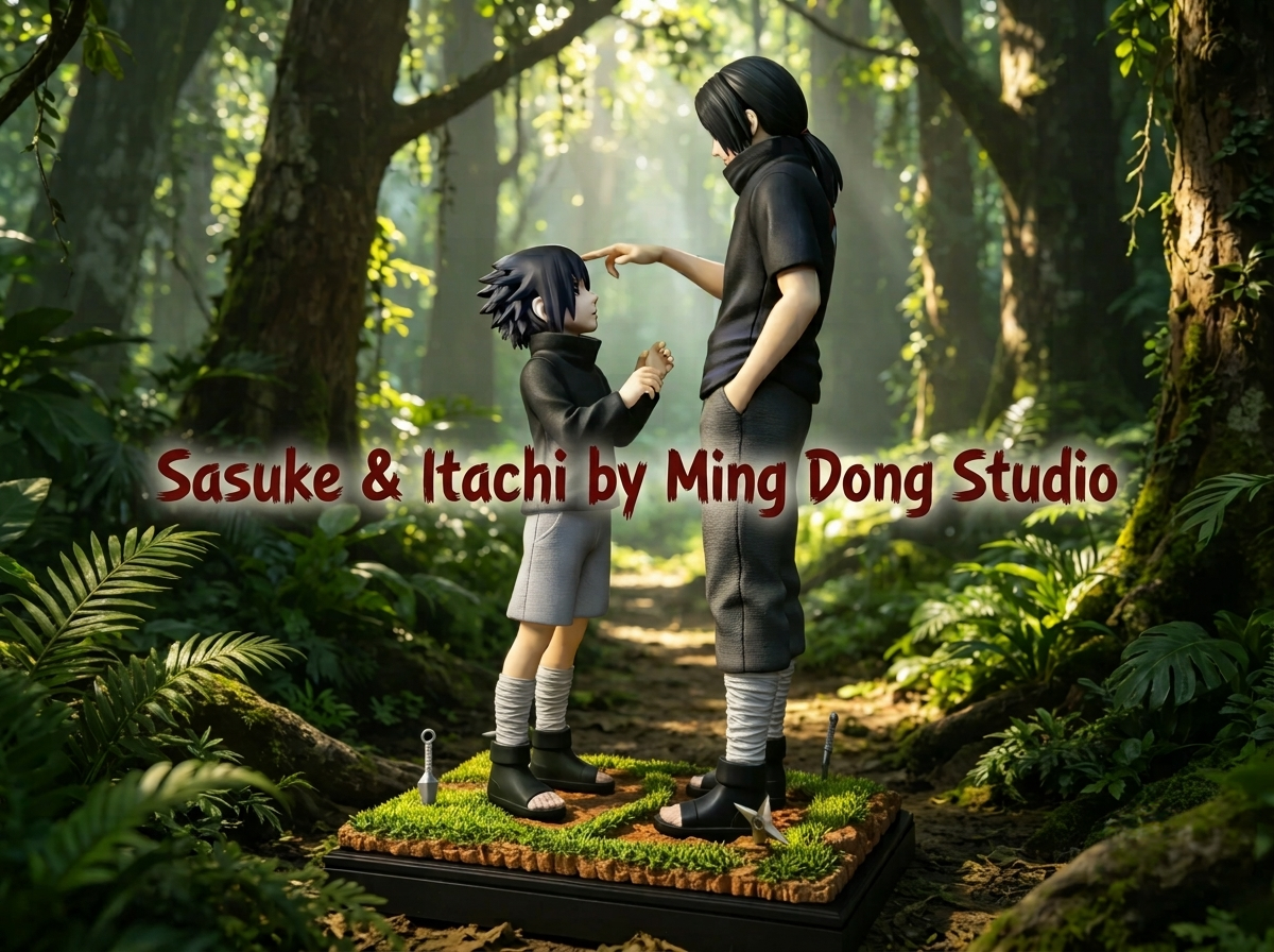 Ming Dong Studio Reunites Uchiha Brothers in “Sasuke & Itachi” Statue