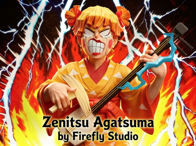 Firefly Studio Unveils Zenitsu Agatsuma Statue