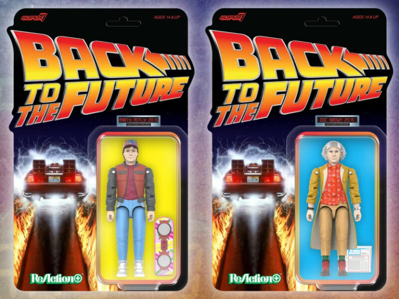 Super7 Unveils Back to the Future Part II Marty McFly and Doc Brown ReAction+ Figures