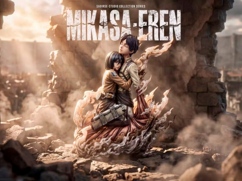 Saoirse Studio Brings Eren and Mikasa Together in Limited Diorama Figure