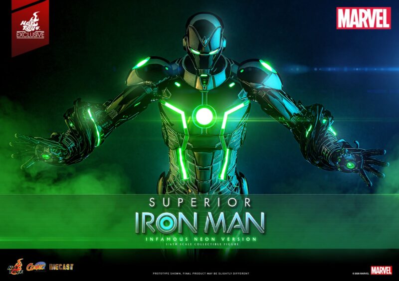 Hot Toys Turns Up the Voltage on Superior Iron Man’s Darker Side