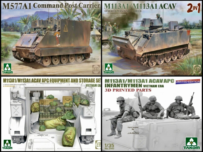 Takom Expands Vietnam-Era Armour Range with New M113 Family